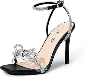 新品 Herlipto Double Strap Crystal Sandals Double Strap Crystal Sandals 夏の装いに抜け感をだしてくれる
